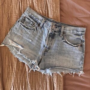 Levi's Light Wash 501 Jean Shorts